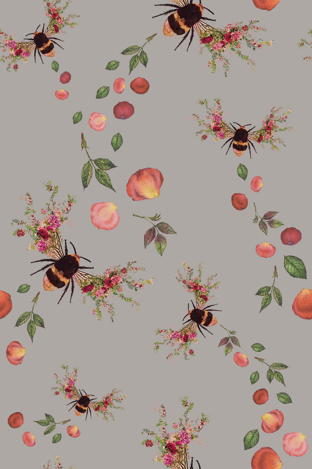 Bee Bloom Wallpaper Sample - Choose a sample colour image 6